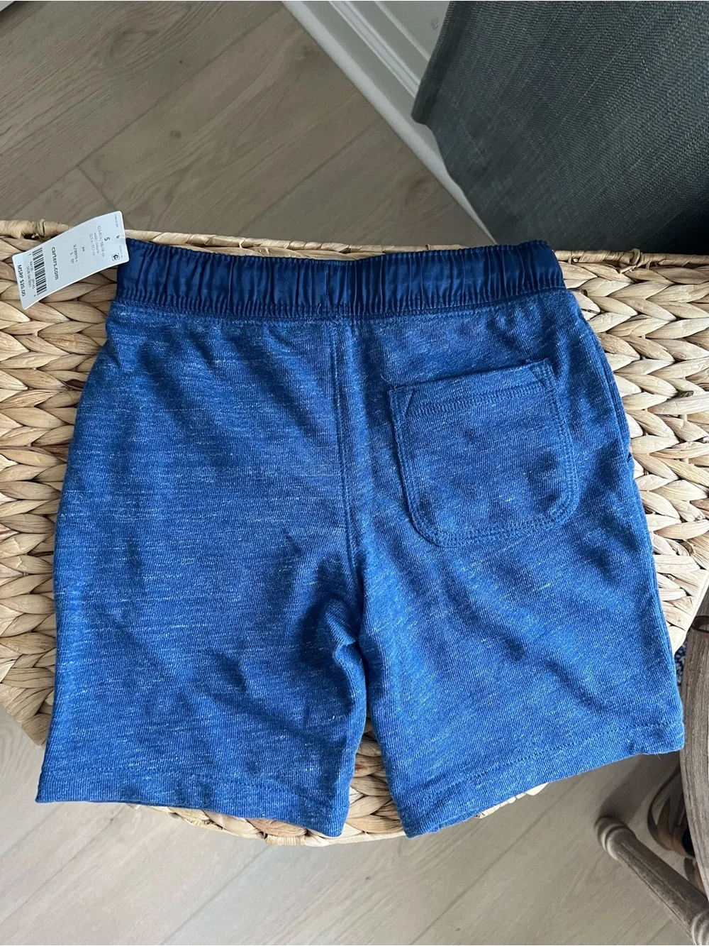 Carter's Heathered Navy Knit Pull-On Shorts